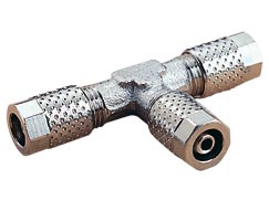 24 serisi geçmeli bağlantı, eşit olmayan konnektör, T, 8mm/6mm, 10mm/8mm