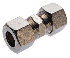 43 serisi sıkıştırma bağlantı parçaları dış somun, konnektör, düz, 8 mm