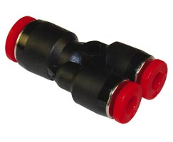 Pneufit C geçmeli bağlantı parçası, rakor, Y, 6mm