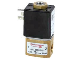 Doğrudan solenoidle çalıştırılan popet valf, G1/4, 2/2, NC, doğrudan solenoid / yay geri dönüşlü, solenoidsiz