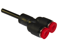 Pneufit C geçmeli bağlantı parçası, gövde, Y, 8mm, 8mm