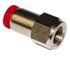 Pneufit C geçmeli bağlantı parçası, dişi adaptör, düz, G1/4, 8mm