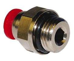 Pneufit C geçmeli bağlantı parçası, adaptör, düz, G1/4, 8mm