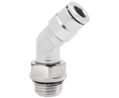 Pneufit 10 geçmeli bağlantı parçası, döner adaptör, dirsek, G1/4, 6mm