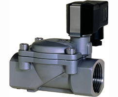 Dolaylı solenoidle çalıştırılan diyafram valfi, G1/4, 2/2, NC, solenoid pilot / solenoid pilot, solenoidsiz