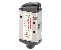 V61 serisi hat içi hava pilot valfi, G1/4, 3/2, NC, hava pilotu / yay geri dönüşlü