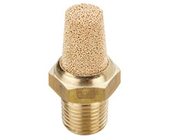 Quietaire sinterlenmiş bronz susturucu, R3/8