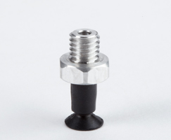 Düz vakum kabı, 6mm O/D, M5, nitril kauçuk