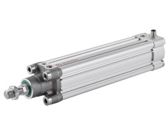 ISOLine profilli, konum sensörlü çift etkili silindir, 40 mm çap, 250 mm strok