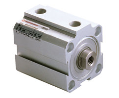 Kompakt çift etkili silindir, çift uçlu piston kolu, 16 mm çap, 10 mm strok