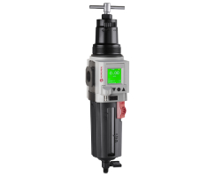 Excelon Plus filtre/regülatör, 3/8 PTF, 40μm, 0,3-4 bar, manuel boşaltma, entegre elektronik basınç sensörü