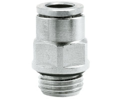 Pneufit 10 geçmeli bağlantı parçası, adaptör, düz, G3/8, 12mm