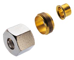 43 serisi sıkıştırma bağlantı parçaları dış somun, konnektör redüktörü, düz, 14mm, 12mm