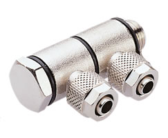 24 serisi geçmeli bağlantı, 2x banjo adaptörü, dirsek, G1/4, 6mm/4mm