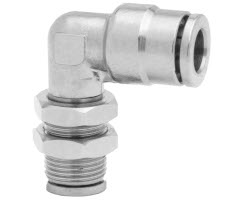 Pneufit 10 geçmeli bağlantı parçası, bölme rakoru, dirsek, 6mm