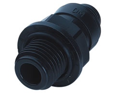 Pneufit D asetal geçmeli bağlantı parçası, adaptör, düz, G1/8, 8mm