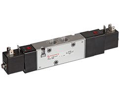 V61 serisi hat içi solenoid valf, G1/4, 5/3, COE, solenoid pilot / solenoid pilot