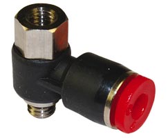Pneufit C geçmeli bağlantı parçası, üst bağlantı noktası banjo, dirsek, R3/8, R3/8, 12 mm