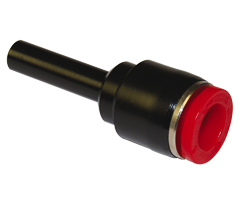 Pneufit C geçmeli bağlantı parçası, gövde azaltıcı, düz, 6 mm, 10 mm