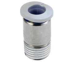 Pneufit M geçmeli bağlantı parçası, adaptör, düz, M6, 4mm