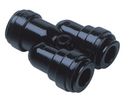 Pneufit D asetal geçmeli bağlantı parçası, rakor, Y, 10mm