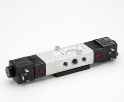 97100 serisi Namur arayüzlü solenoid valf, G1/4, 5/2 veya 3/2, solenoid pilot / solenoid pilot