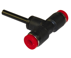 Pneufit C geçmeli bağlantı parçası, gövde, T, 8mm, 8mm