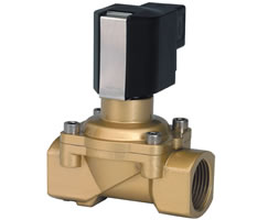 Zorunlu kaldırmalı, doğrudan solenoidle çalıştırılan diyaframlı valf, 1/2 NPT, 2/2, NC, solenoid pilot / solenoid pilot