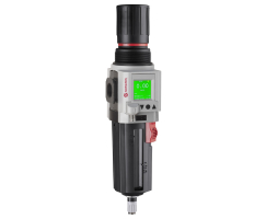Excelon Plus filtre/regülatör, 1/2 PTF, 40μm, 0,3-10 bar, otomatik tahliye, entegre elektronik basınç sensörü