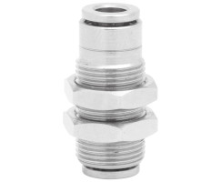 Pneufit 10 geçmeli bağlantı parçası, bölme rakoru, düz, 10 mm