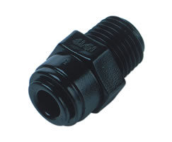 Pneufit D asetal geçmeli bağlantı parçası, adaptör, düz, R3/8, 8mm