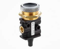 Super X manuel kumandalı valf, G1/8, 3/2, buton (örtülü) / yay