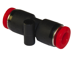 Pneufit C geçmeli bağlantı parçası, rakor, düz, 12 mm
