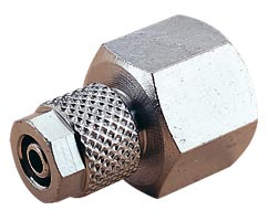 24 serisi geçmeli bağlantı, dişi adaptör, düz, G1/4, 6mm/4mm