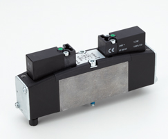 VS26 serisi geçmeli solenoid valf, 5/3, COE, solenoid pilot / solenoid pilot