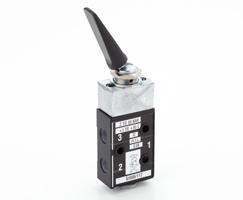 S/666 manuel kumandalı valf, G1/8, 3/2, NC, kol (uzun) / kol (panel montajı)