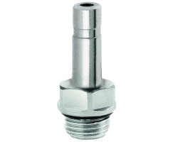 Pneufit 10 geçmeli bağlantı parçası, gövde adaptörü, düz, G1/4, 10mm