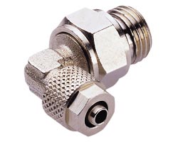 24 serisi geçmeli bağlantı, döner adaptör, dirsek, G1/4, 6mm/4mm