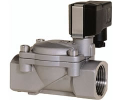 Elektrik motoruyla çalışan motorlu vana, G1/2, 2/2, elektrik motoru / solenoid pilot