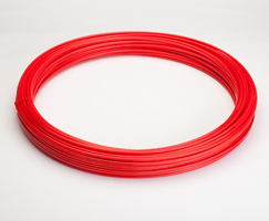 Poliüretan boru, kırmızı, 100m, 6mm/4mm