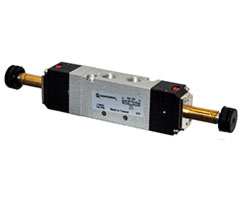 V50 serisi hat içi solenoid valf, G1/8, 5/3, COE, solenoid pilot / solenoid pilot