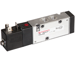 V60 serisi hat içi solenoid valf, G1/8, 5/2, solenoid pilot / havalı yay geri dönüşlü