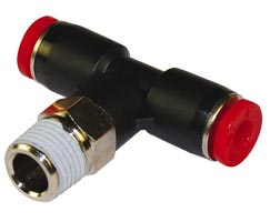 Pneufit C geçmeli bağlantı parçası, döner adaptör, tişört, R1/8, 4mm