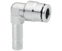 Pneufit 10 geçmeli bağlantı parçası, gövde, dirsek, 4 mm, 4 mm