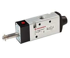 V63 serisi hat içi solenoid valf, G1/2, 3/2, NC, solenoid pilot / yay geri dönüşlü