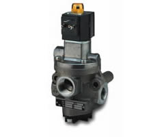 80266 serisi inline popetli tip solenoid valf, G3/4, 3/2, NC, solenoid pilot / yay geri dönüşlü