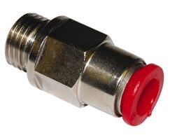 Pneufit C kendinden contalı bağlantı elemanı, adaptör, düz, G3/8, 8mm