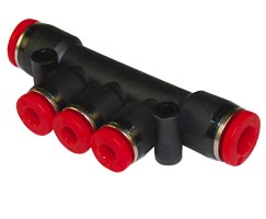 Pneufit C geçmeli bağlantı elemanı, rakor, manifold, 8mm, 10mm