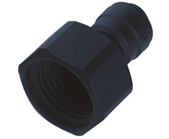 Pneufit D asetal geçmeli bağlantı parçası, dişi adaptör, düz, G1/4, 10mm