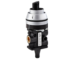 Super X manually actuated valve, G1/8, 3/2, rotary knob / set reset